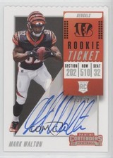 2018 Panini Contenders Rookie Ticket RPS Stubs 23/32 Mark Walton #131 Auto x7n
