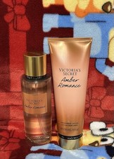 Victoria's Secret Amber Romance Fragrance Mist  Lotion Set Of 2