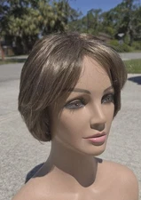 Vtg Jon Renau Nature Blend 100% Modacrylic  Dirty Blond Layered Bob Japan