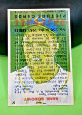 1951 BOWMAN BLANK BACK DOUBLE FRONT ERROR PROOF nrmt JOHNNY VANDER MEER BOROWY