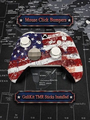 Microsoft Xbox Elite Series 2 TMR Sticks And Mouse Click Bumpers USA Flag
