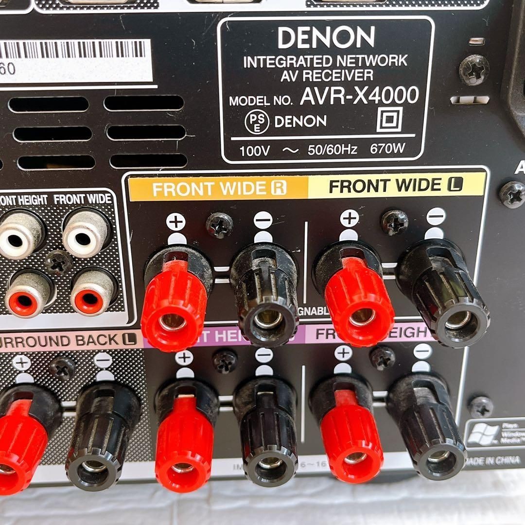 Denon AVR-X4000 AV Surround Receiver 7.2ch AirPlay Network 4K