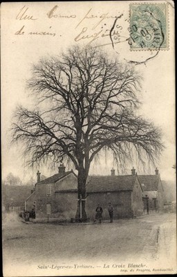 Ak Saint Leger en Yvelines, La Croix Blanche - 2613945