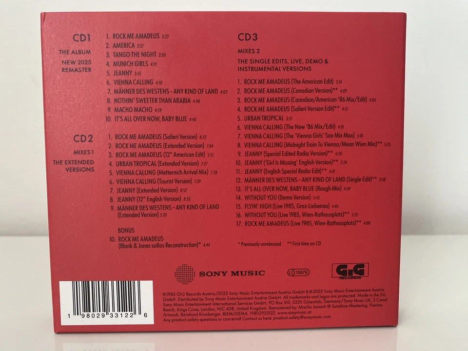 Falco 3 (Deluxe Version) - Falco - Deutsch - Audio-CD - 3 Audio-CDs 2025 - Bild 3 von 4