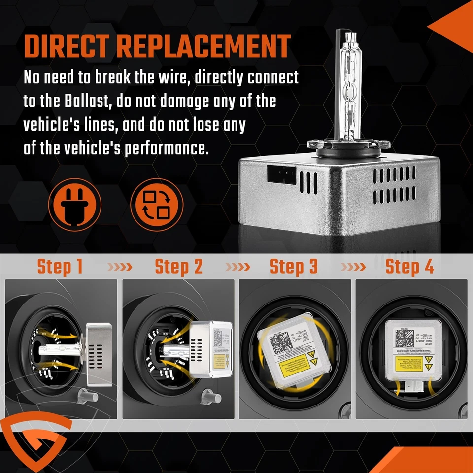 2 ксеноновые лампы D5S для Chevrolet Silverado 1500 2500 HD GMC Sierra - Изображение 3 из 4