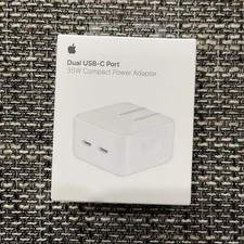 New Apple A2579 35W Dual USB-C Port Compact Power Adapter Sealed Box