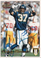 RODNEY HARRISON SIGNED AUTO'D 1997 PACIFIC PHILADELPHIA RC CARD #278 CHARGERS