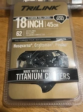 Trilink SC62 Titanium Full Chisel 18" Inch Husqvarna-Craftsman-Poulan Chain