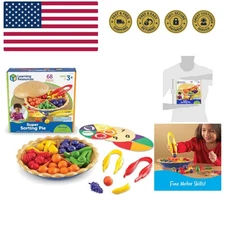 Kids' Super Sorting Pie - 68 Pieces for Learning Colors and Counting Fun