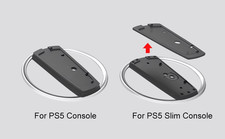 Metal Vertical Stand for PS5 Slim Console Disc and Digital with Screw, Base