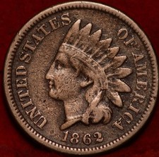 1862 Copper-Nickel Philadelphia Mint Indian Head Cent