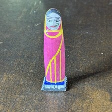 Vintage Channapatna Kondapalli Wooden Toy Doll In Great Condition