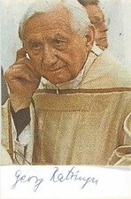 Georg Ratzinger Autogrammkarte - Theologe und...