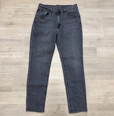 MOTT & BOW Mom Allen Jeans Womens 32x28 Washed Black High Rise Stretch Denim