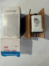 POTTER BRUMFIELD CHB-38-70003 TIME DELAY RELAY 120VAC 10A ADJ 1-180 SECOND 8 PIN
