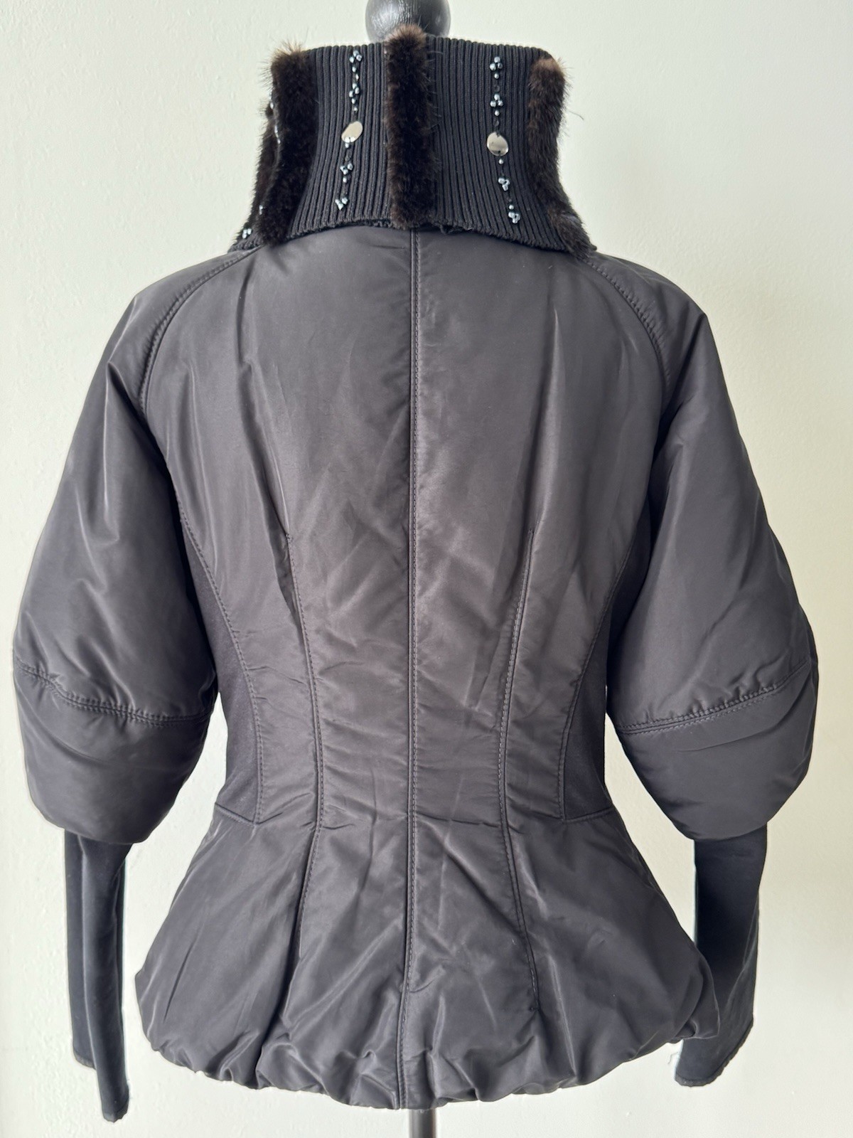 FLORENCE MODE Black Fitted Jacket, Detachable Min… - image 3