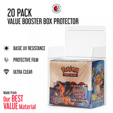 Booster Box Protector (20 PACK) VALUE Display Case for Standard Booster Boxes