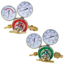 Oxygen Acetylene Regulators, CGA540 and CGA510 Inlet Connection Welding Gas G...