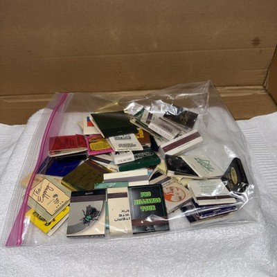 Group Of 50 Matchbook Advertising Restaurants, Services, Hotels, Etc.