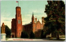 Washington DC, Smithsonian Institution The Castle, Romanesque & Gothic, Postcard