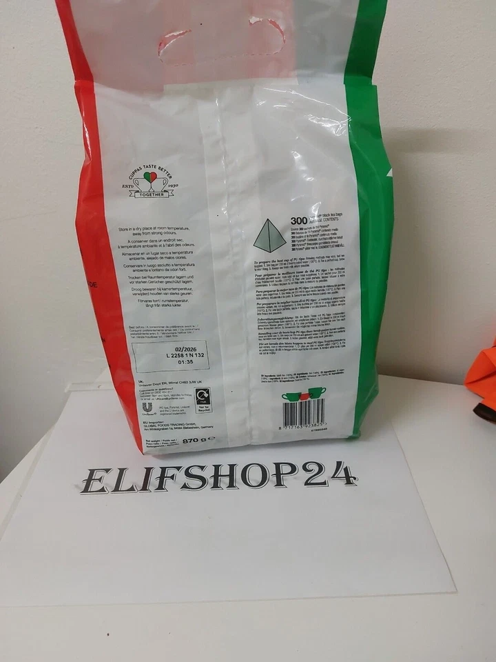 PG Tips 870g 300 Beutel engländischer Tee Neu British Tea - Bild 2 von 2