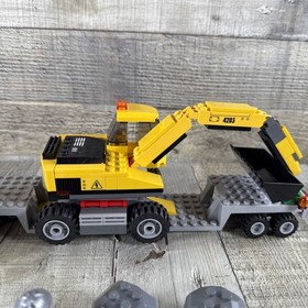 LEGO- CITY- EXCAVATOR TRANSPORTER- 4203- 100% COMPLETE No Box/Manual Read Descri