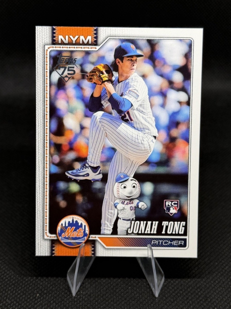Jonah Tong Topps Series 1 Celebration Hidden Mascots SSP Mets RC