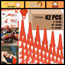 42 Pcs Hydraulic Oil Service Plugs - Rubber, 3 Sizes, Orange - Durable  Versati