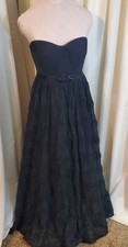 Adrianna Papell Black Evening/Ball Gown- Sweetheart bodice-Ful skirt sz 10P