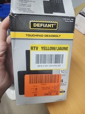 Defiant Matte Black Electronic Keypad Deadbolt Model 1009623198 Open Box