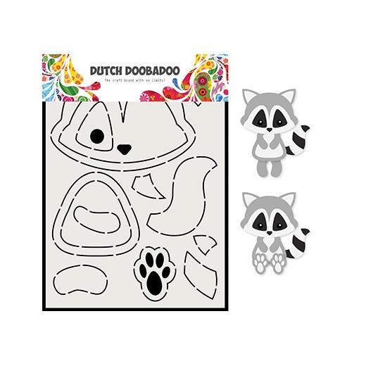 Dutch Doobadoo A5 Build Up Template - Raccoon 470.713.817