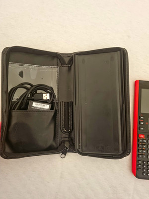Texas Instruments TI-Nspire CX II-T CAS schwarz/rot mit Schutztasche