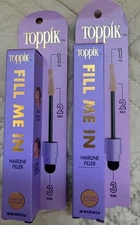 2  PK Toppik Fill Me In Hairline Filler MEDIUM BLONDE Wand 0.176 oz NIB $29 MSRP