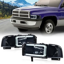 Pair Headlights Led For 1994 1995 1996 1997 1998-2002 Dodge Ram 1500 2500 3500 Pair Headlights Led For 1994 1995 1996 1997 1998-2002 Dodge Ram 1500 2500 3500