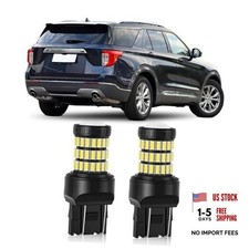 Xenon White T20 7443 7444 7440 LED Bulbs with Projector Back Up Reverse Lights