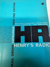 HENRY'S RADIO LTD 1965 EDITION MAIL ORDER CATALOGUE RARE VINTAGE