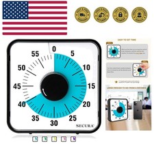 60-Minute Visual Countdown Timer, 7.5-Inch Oversize Classroom Visual Timer fo...