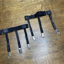 Sock Garters Belt Adjustable 2 Piece Sturdy Clip Suspenders Elastic Rockabilly