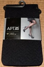 Apt 9 Tights Control Top Black Tie MEDIUM