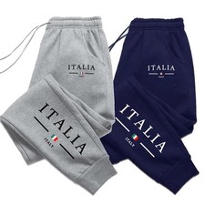 Pantalon de survêtement joggers polaires Italia Italia hommes femmes course à...