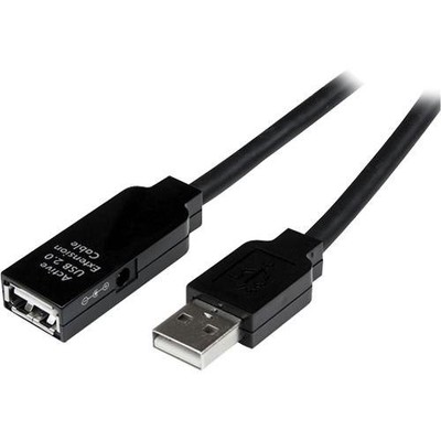 Startech USB2AAEXT25M 25m USB 2.0 Active Ext Cable M-F Black