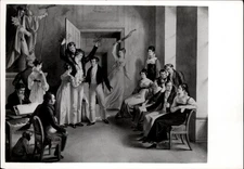 RPPC Schubert Society Game Atzenbrugg vintage postcard w765