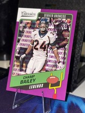 2021 Panini Classics Legends Timeless Tributes Purple /50 Champ Bailey HOF