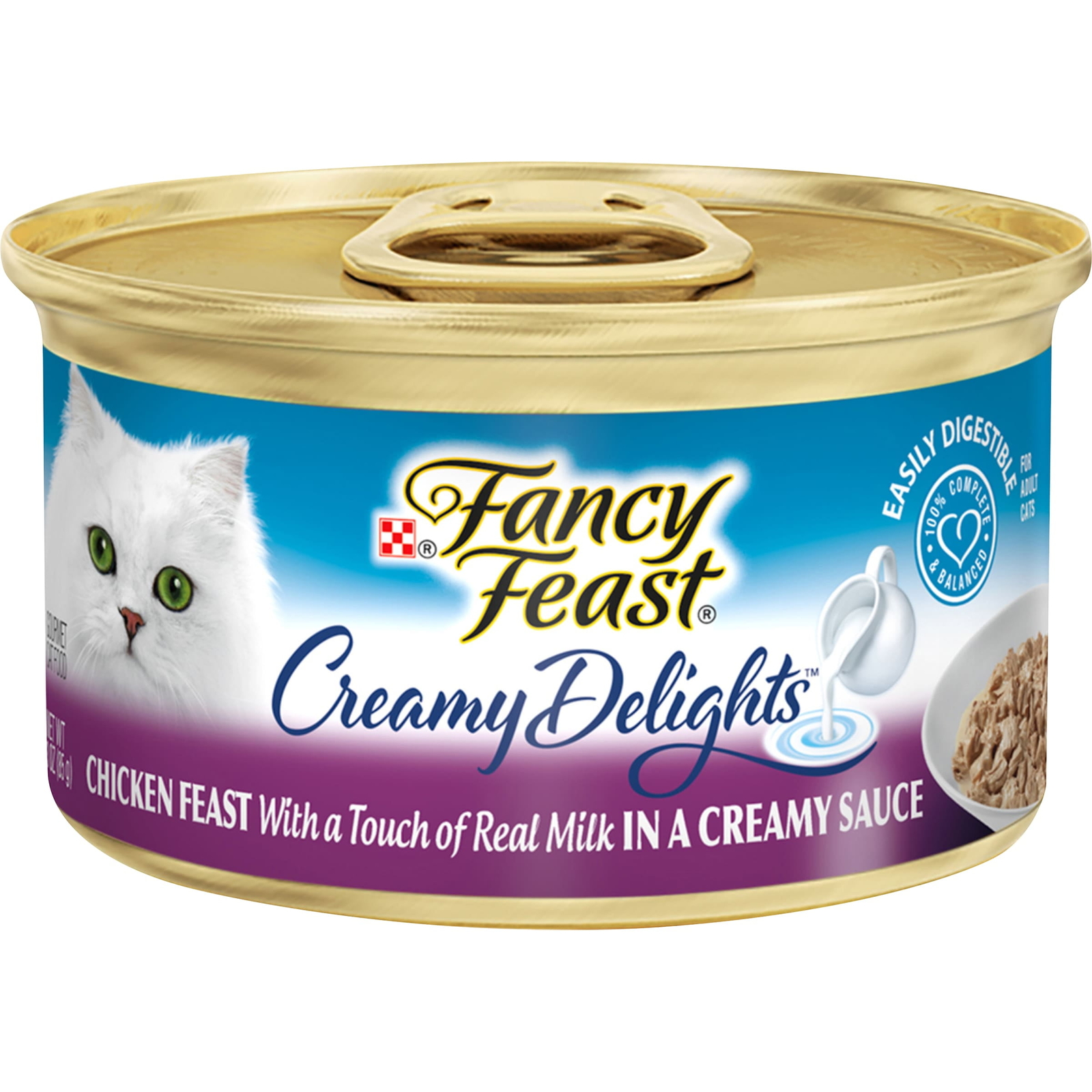 Purina Fancy Feast Creamy Delights Wet Cat Food Chicken in Creamy Sauce 3 oz