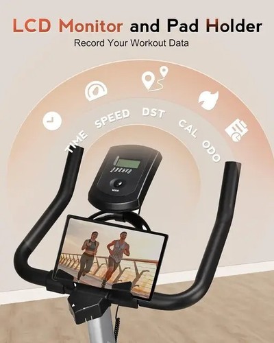Home Exercise Bike w/ Brake Pad, Comfort Seat & Pad Mount - Indoor Cycling Bike - Picture 5 of 6