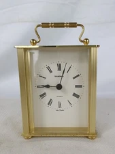 Tourneau Quartz Desk Shelf Mantle Bracket Clock Roman Numerals Made in Germany