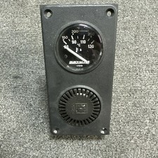 Mercury Quicksilver Vdo Temp Temperature Alarm Gauge Panel Set With Mount Plate