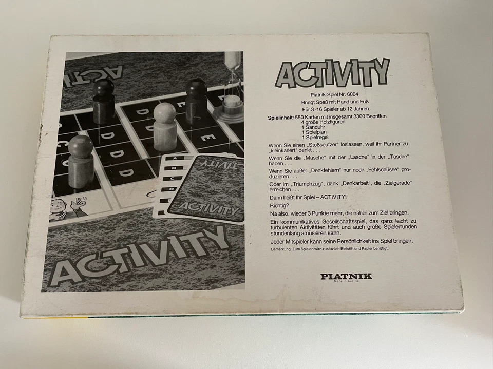 Activity Piatnik Brettspiel Vintage 1990 unbespielt - Bild 2 von 4