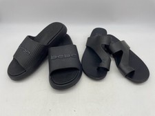 Lot of 2 - Women's Flip Flops Sandals: Naturalizer Size 7M and Bebe Size L