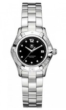 TAG HEUER WAF141C.BA0813 LADIES AQUARACER BLACK DIAMOND SWISS LUXURY WATCH PAPER